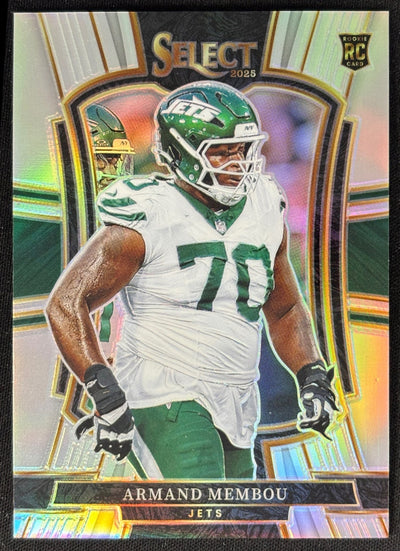 Armand Membou 2025 Select Premier Level Silver Prizm Jets Sports Trading Card