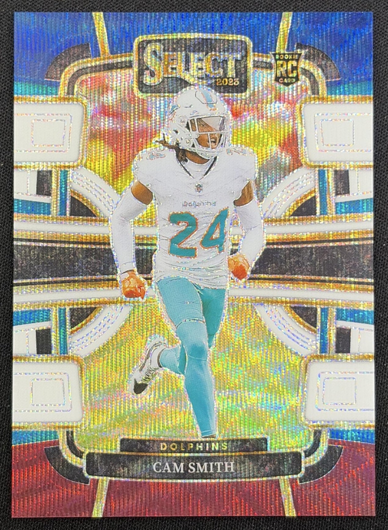 Cam Smith 2023 Panini Select Tri Color Prizms /259 Dolphins