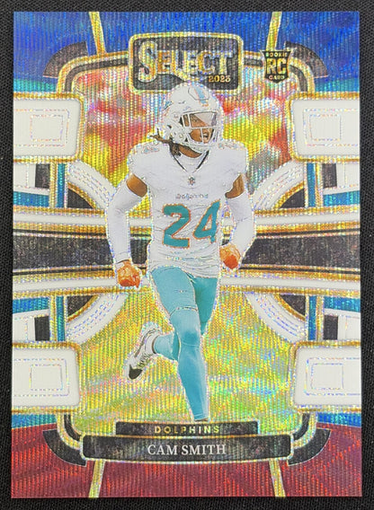 Cam Smith 2023 Panini Select Tri Color Prizms /259 Dolphins