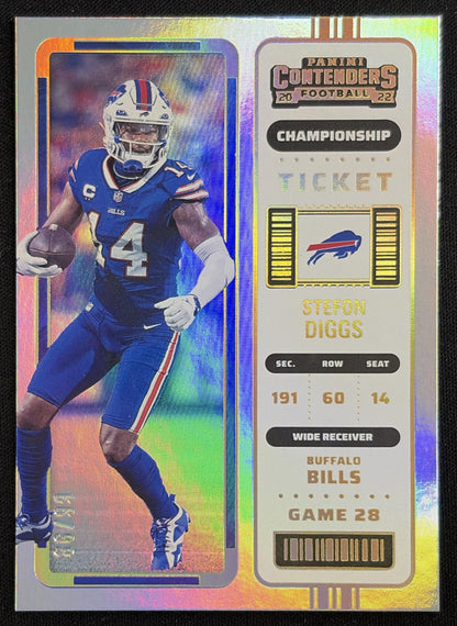 Stefon Diggs 2022 Panini Contenders Championship Ticket /99 Bills