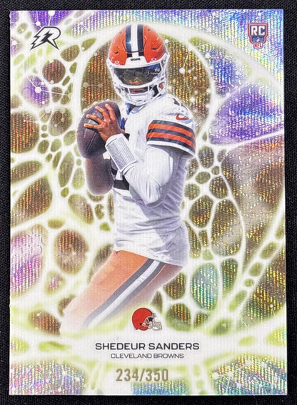 Shedeur Sanders 2025 Topps Resurgence Conductors Bronze Surge Refractor /350 Browns