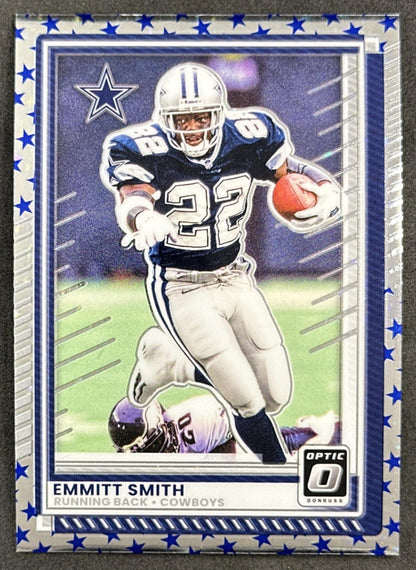 Emmitt Smith 2025 Panini Donruss Optic Stars Prizm Cowboys front