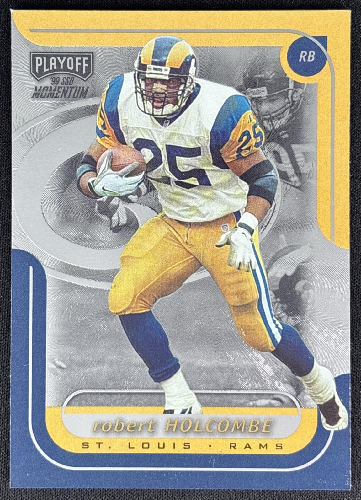 Robert Holcombe 1999 Playoff Momentum SSD Rams front