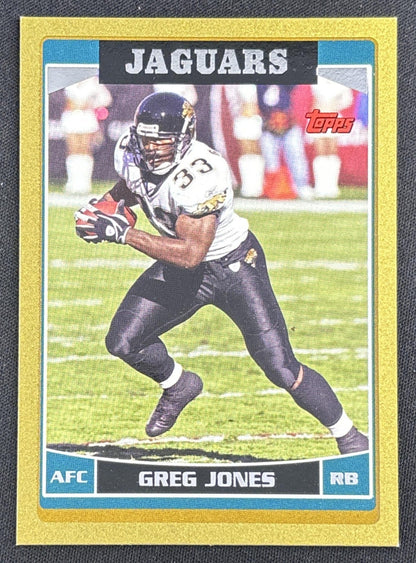 Greg Jones 2006 Topps Gold /2006 Jaguars