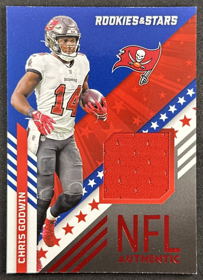 Chris Godwin 2022 Panini Rookies & Stars NFL Authentic Patch Buccaneers front