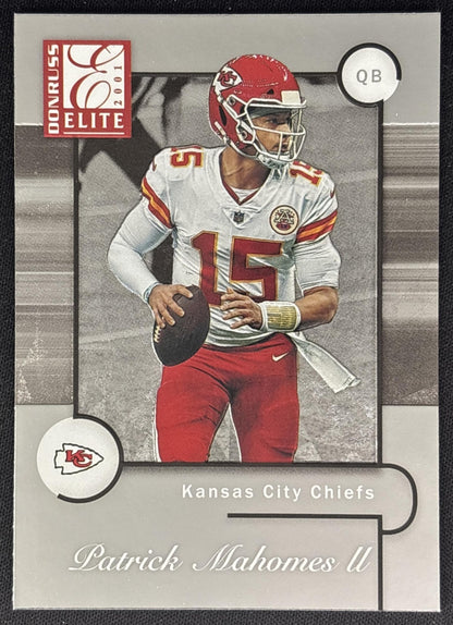 Patrick Mahomes II 2021 Panini Donruss Elite 2001 Chiefs