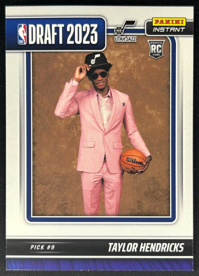 Taylor Hendricks 2023 Panini Instant NBA Draft Night Jazz Sports Trading Cards