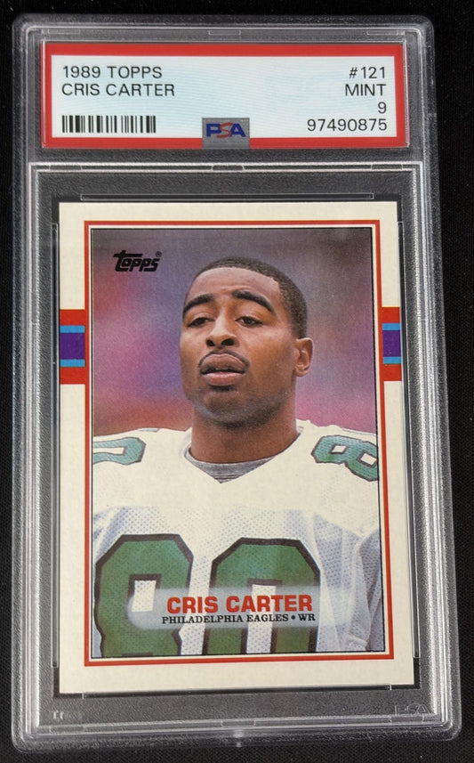 Cris Carter 1989 Topps PSA 9 Eagles 97490875 Sports Trading Card