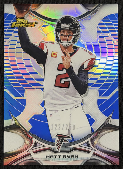 Matt Ryan 2015 Topps Finest Blue Refractor /250 Falcons