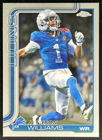 Jameson Williams 2025 Topps Chrome Lions Default Title Sports Trading Cards