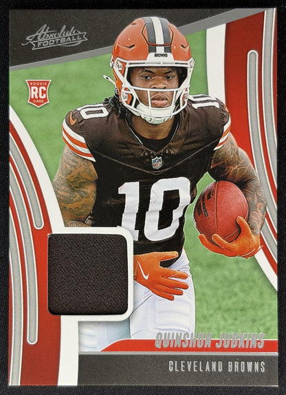 Quinshon Judkins 2025 Panini Absolute Rookie Materials Browns front