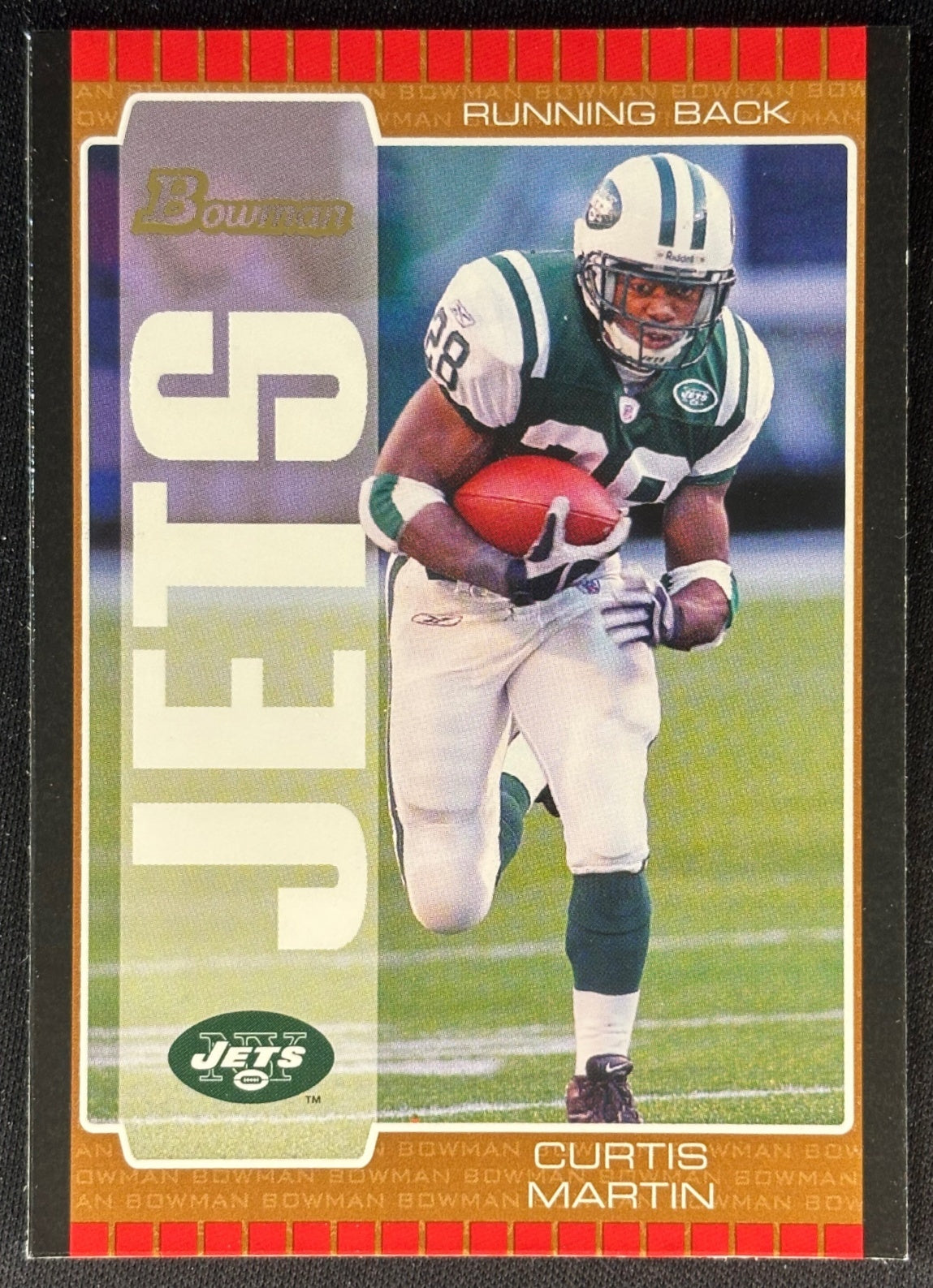Curtis Martin 2005 Bronze Jets Football