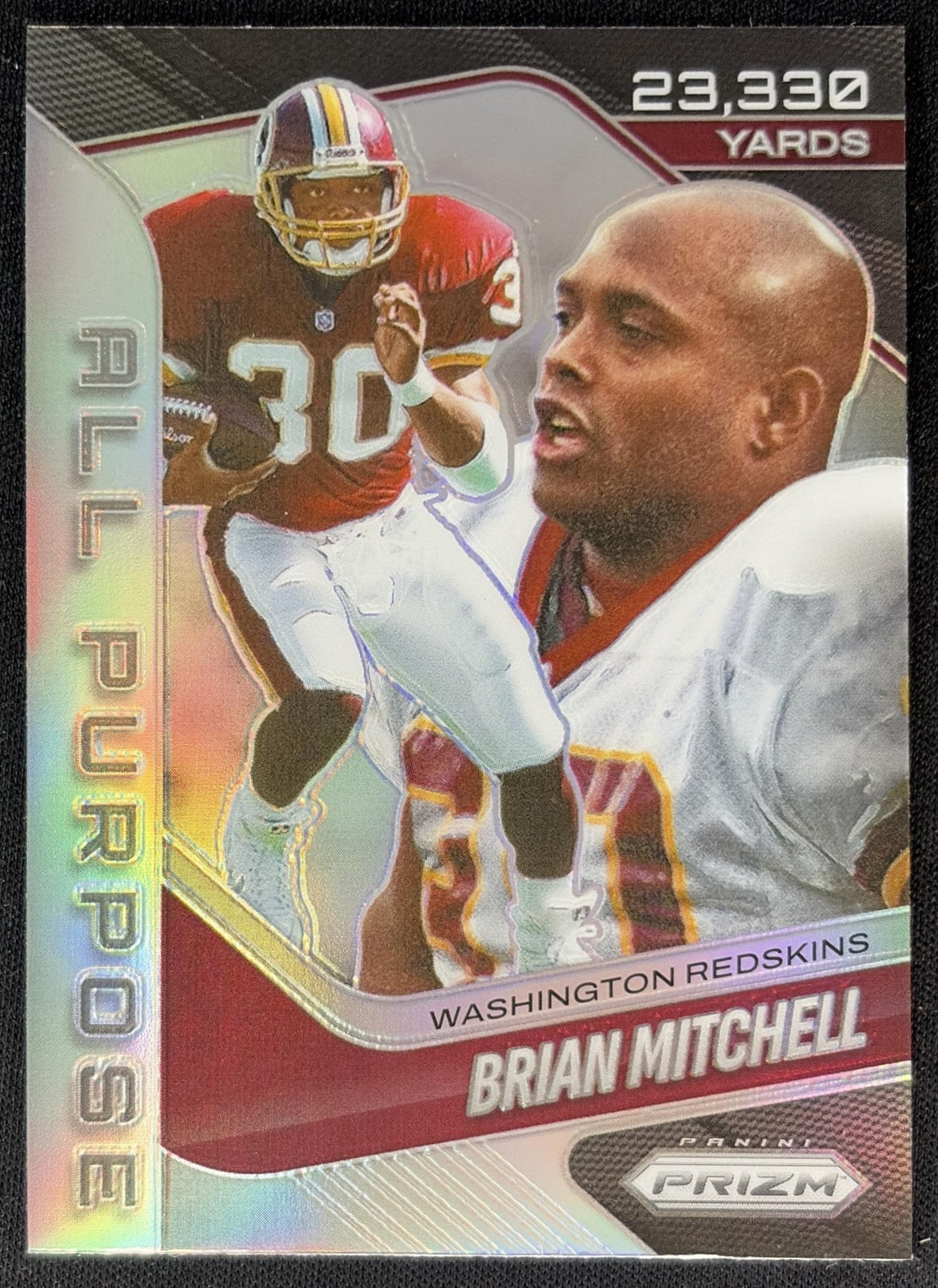 Brian Mitchell 2025 Panini Prizm All Purpose Silver Redskins front