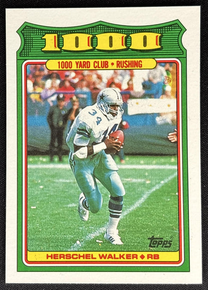 Herschel Walker 1988 Topps 1000 Yard Club Cowboys Sports Trading Card