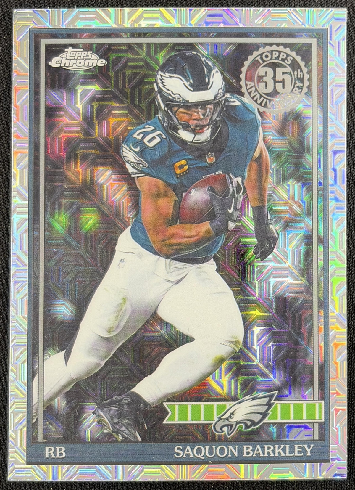Saquon Barkley 2026 Topps 1991 Chrome Mojo Refractor Eagles
