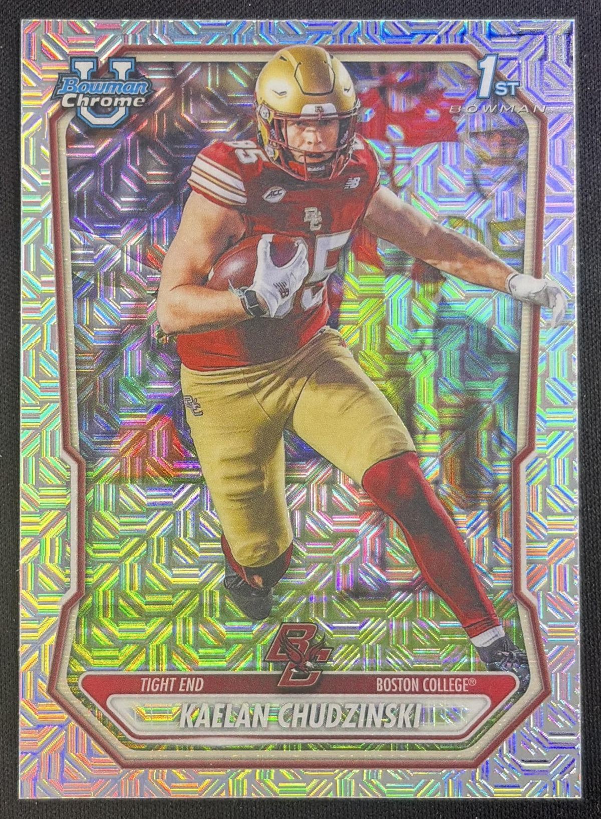 Kaelan Chudzinski 2026 Bowman Chrome Prospects Mojo Refractor Eagles
