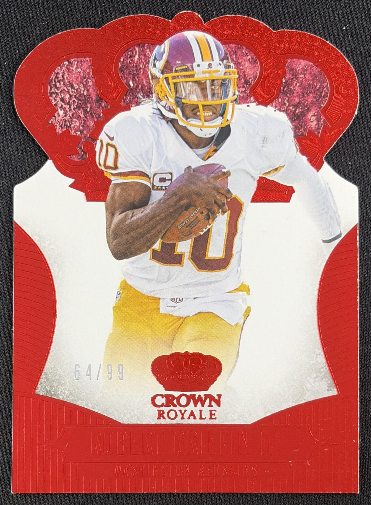 Robert Griffin III 2013 Panini Crown Royale Red Die Cut Crown/99 Washington Redskins