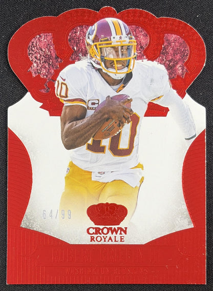 Robert Griffin III 2013 Panini Crown Royale Red Die Cut Crown/99 Washington Redskins