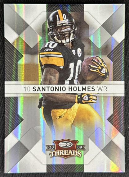 Santonio Holmes 2009 Panini Donruss Threads Silver Holofoil /250 Steelers
