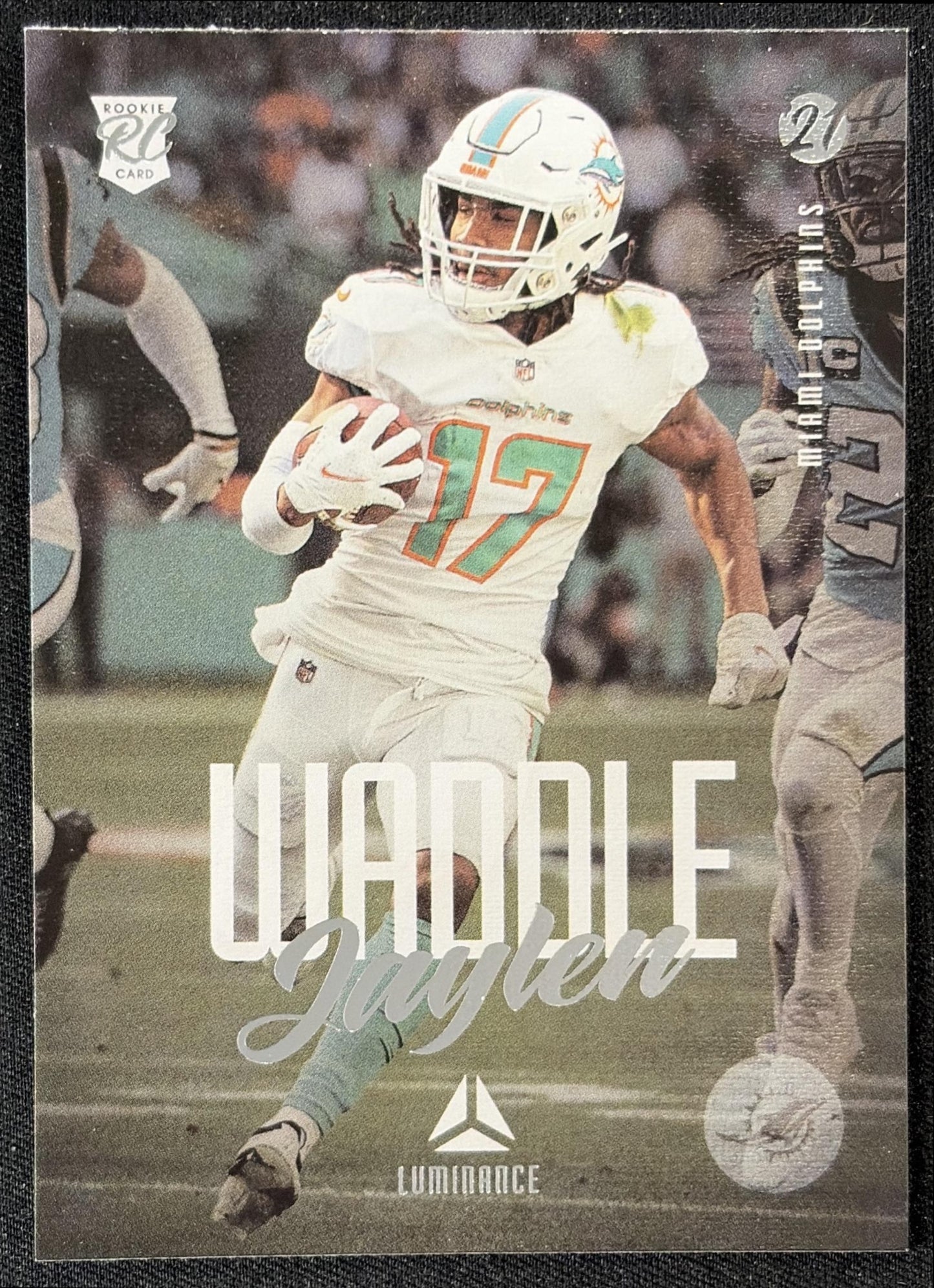 Jaylen Waddle 2021 Panini Chronicles Luminance Update Rookies Dolphins