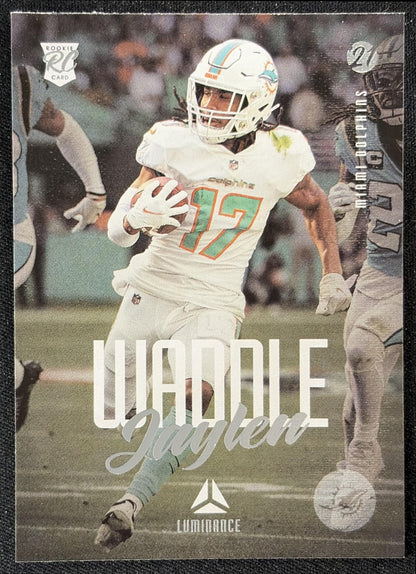 Jaylen Waddle 2021 Panini Chronicles Luminance Update Rookies Dolphins
