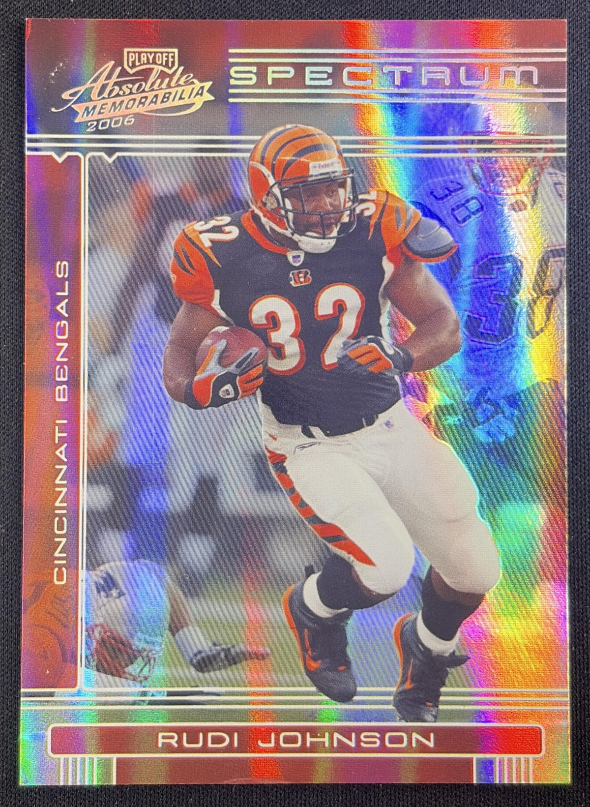 Rudi Johnson 2006 Playoff Absolute Memorabilia Spectrum Silver /100 Bengals