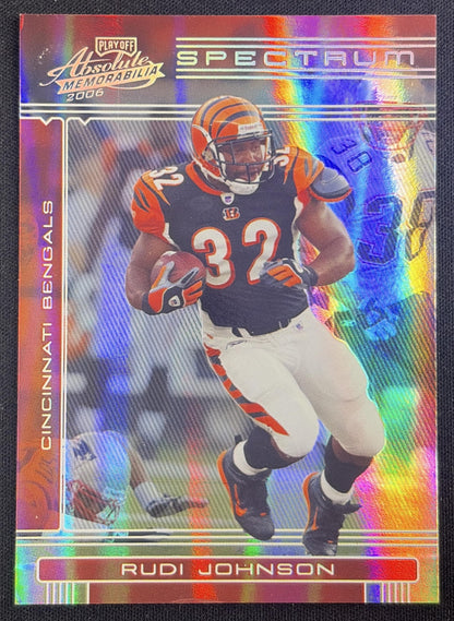 Rudi Johnson 2006 Playoff Absolute Memorabilia Spectrum Silver /100 Bengals