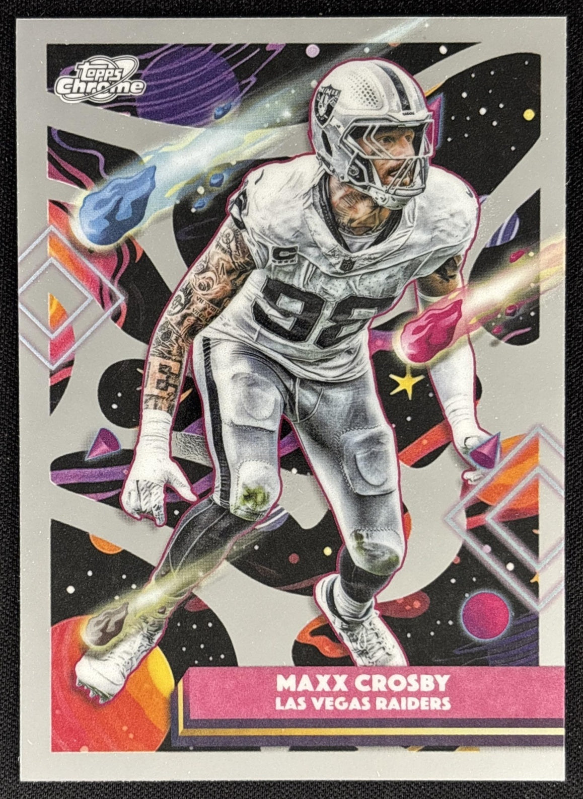 Maxx Crosby 2025 Topps Cosmic Chrome Raiders