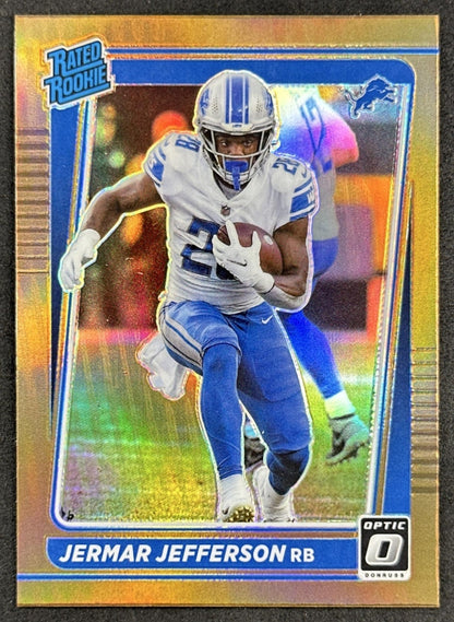 Jermar Jefferson 2021 Panini Donruss Optic Bronze Lions