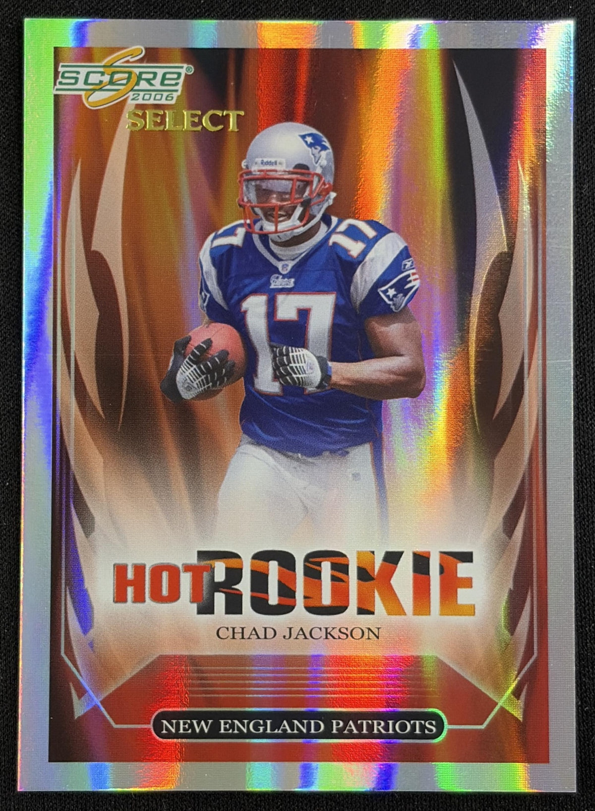Chad Jackson 2006 Score Select Hot Rookies /749 Patriots - Front