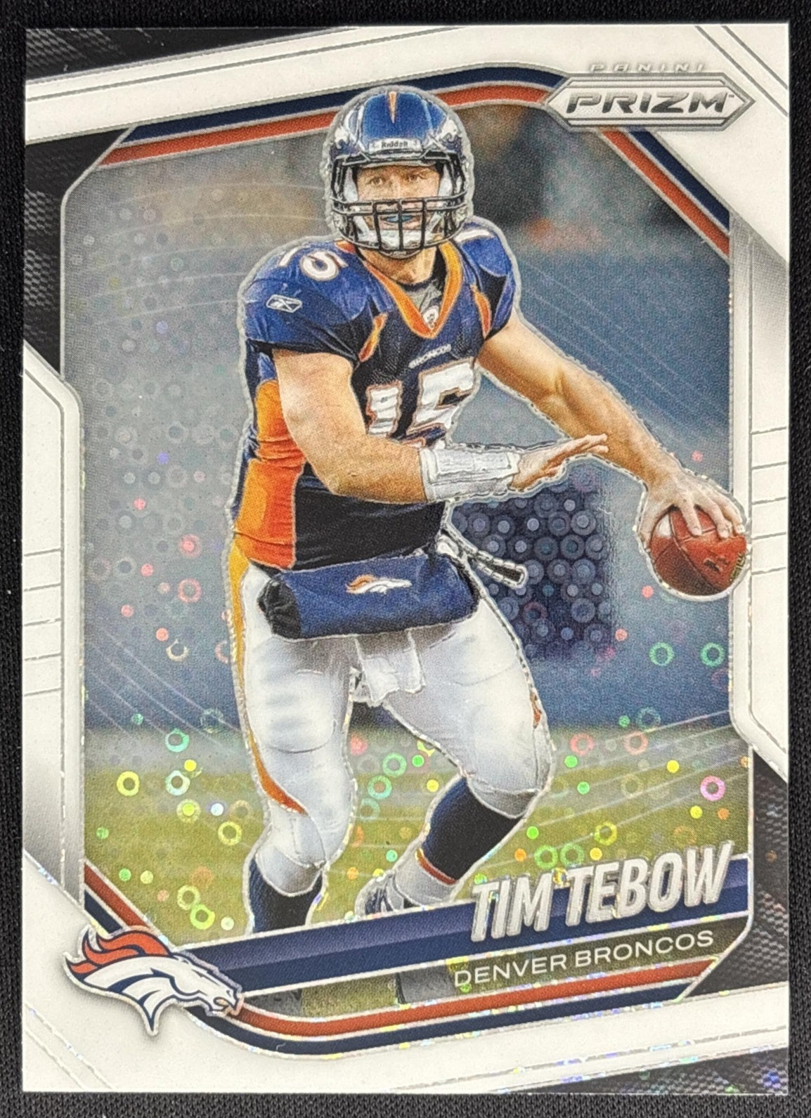Tim Tebow 2025 Panini Prizm White Disco Broncos Sports Trading Cards