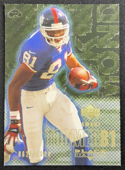 Amani Toomer 2000 Upper Deck Black Diamond Gold /1000 Giants Sports Trading Card