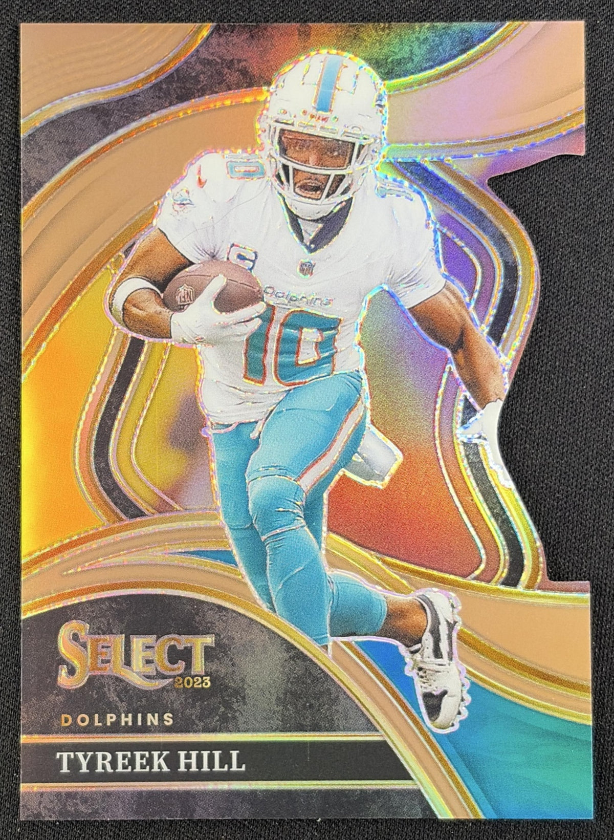 Tyreek Hill 2023 Panini Select Copper Prizms Die Cut /299 Dolphins