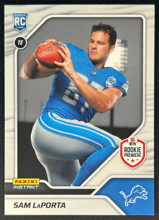 Sam LaPorta 2023 Panini Instant NFL RPS First Look Lions