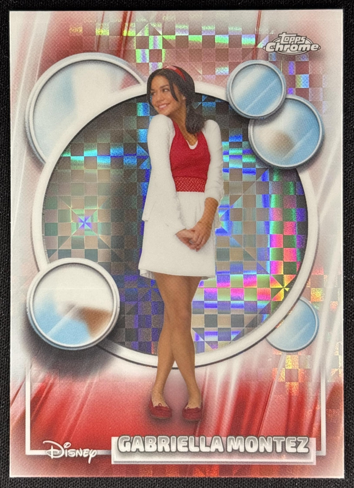 Gabriella Montez 2026 Topps Chrome Disney X-Fractor High School Musical front
