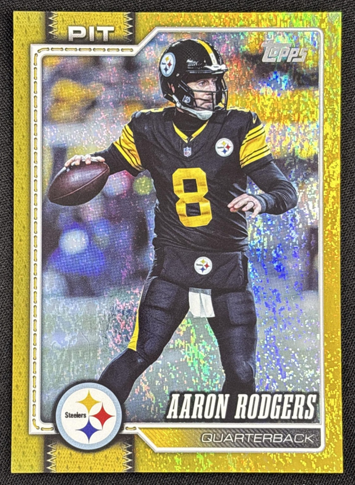 Aaron Rodgers 2026 Topps Gold Diamante Foil /50 Steelers