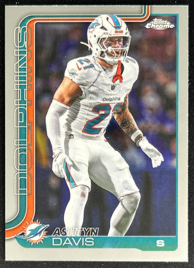 Ashtyn Davis 2025 Topps Chrome Dolphins Default Title Sports Trading Cards