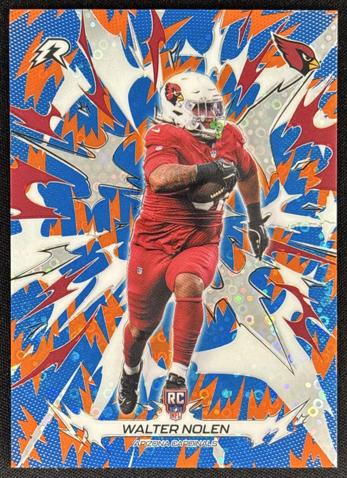 Walter Nolen 2025 Topps Resurgence Blue and Orange Spark Refractor Cardinals