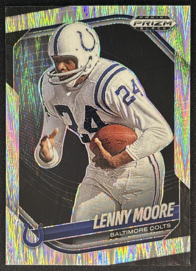 Lenny Moore 2025 Panini Prizm Black Skewed /249 Colts Sports Trading Cards