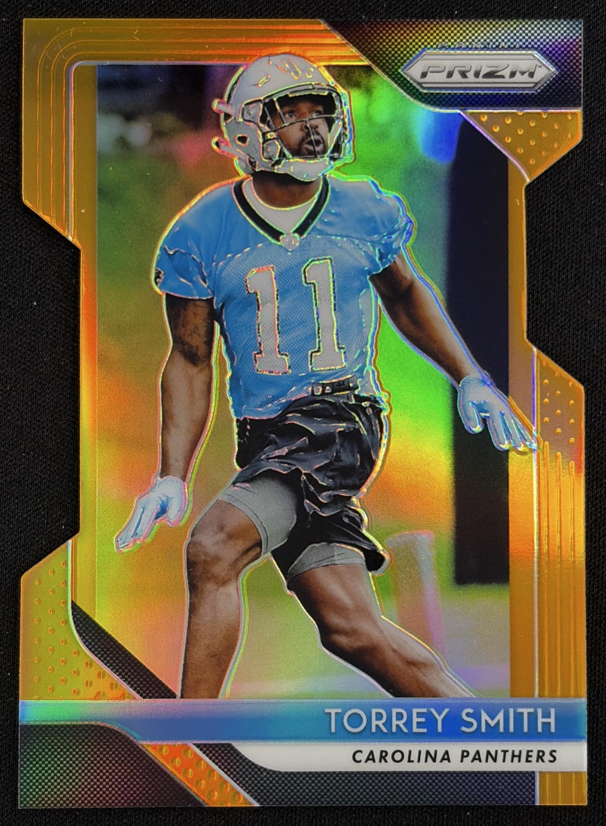 Torrey Smith 2018 Panini Prizm Orange Die Cut /249 Panthers