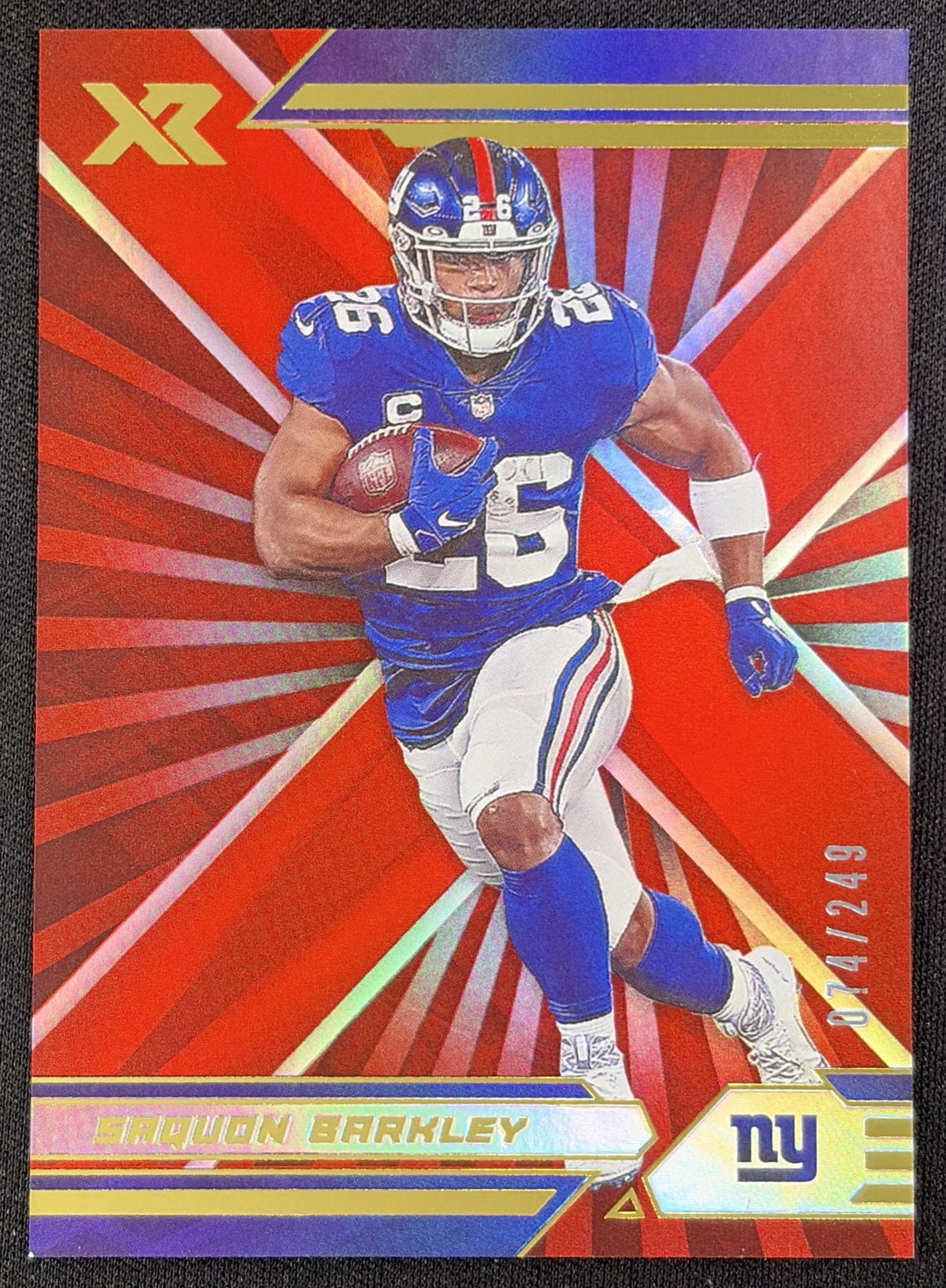 Saquon Barkley 2021 Panini XR Red /249 Giants