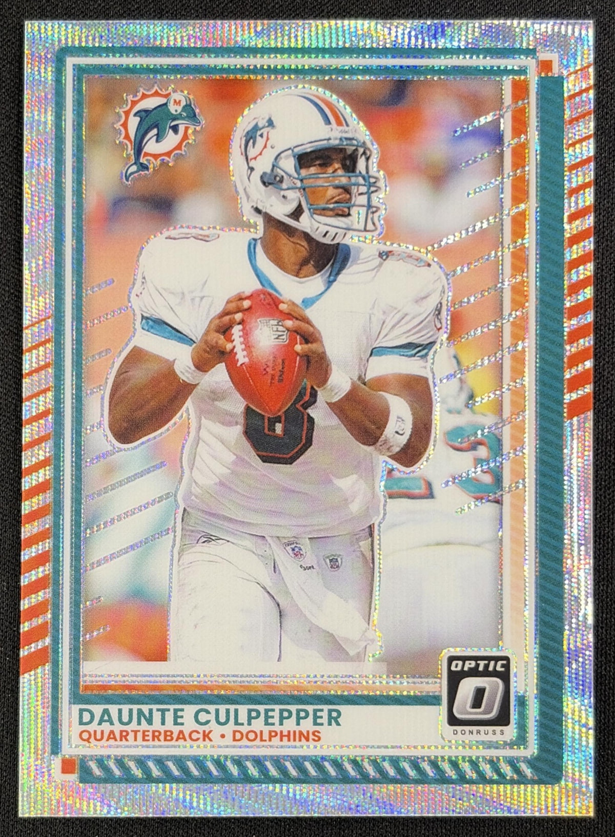 Daunte Culpepper 2025 Panini Donruss Optic Wave Prizm /300 Dolphins