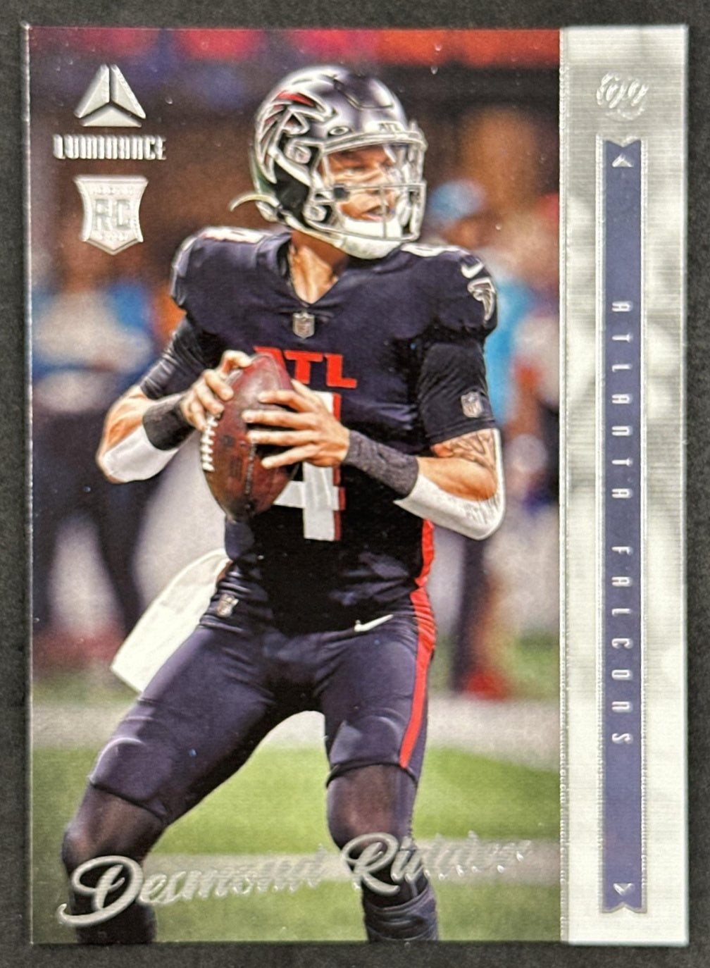Desmond Ridder 2022 Panini Chronicles Luminance Update Rookies Falcons