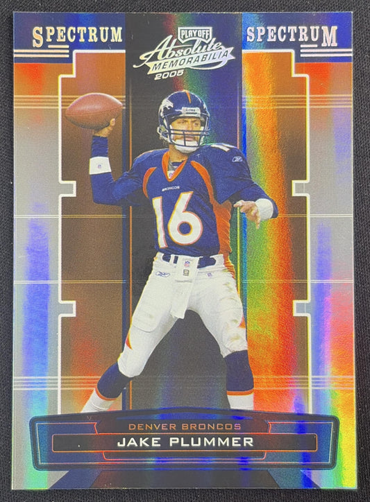 Jake Plummer 2005 Playoff Absolute Memorabilia Spectrum Silver /100 Broncos