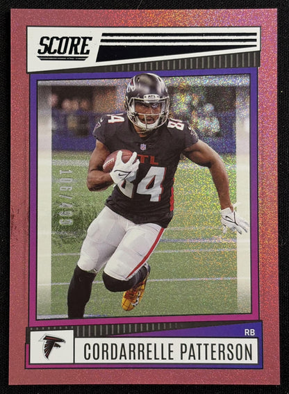 Cordarrelle Patterson 2022 Panini Score Dots Red /499 Falcons sports trading card front