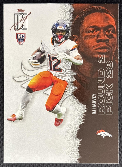RJ Harvey 2025 Topps Signature Class Rookie Broncos Sports Trading Cards