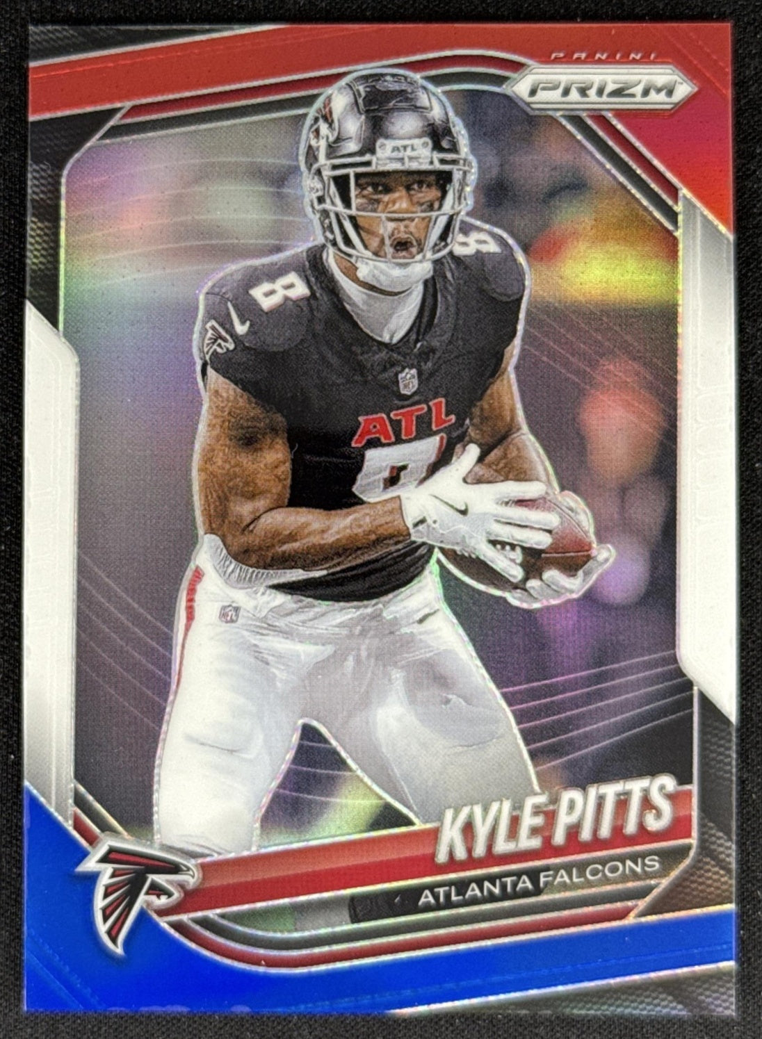 Kyle Pitts 2025 Panini Prizm Red White & Blue Falcons Sports Trading Card