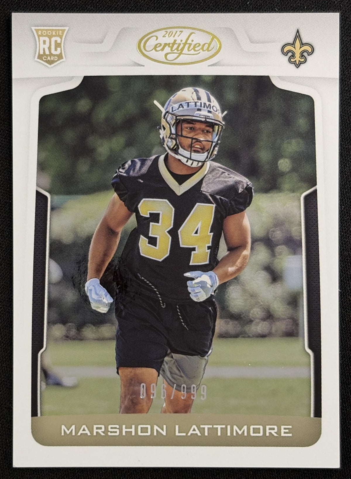Marshon Lattimore 2017 Panini Certified /999 Saints
