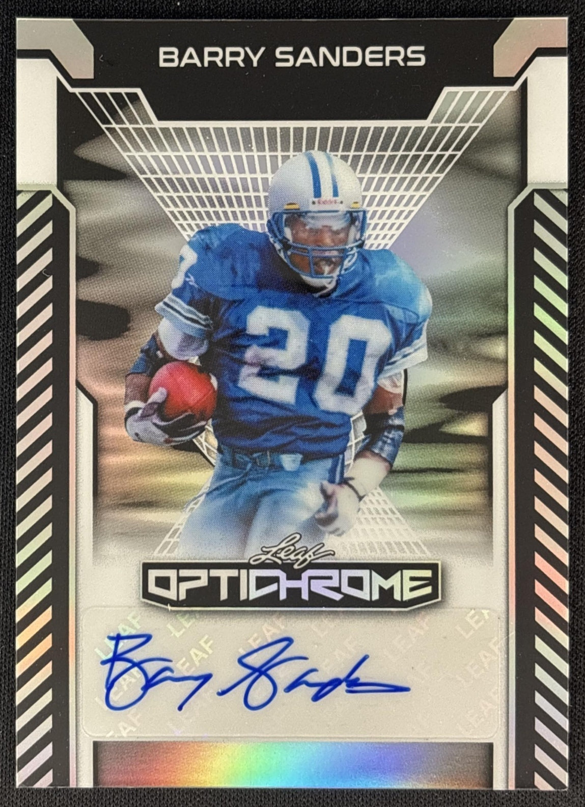 Barry Sanders 2025 Leaf Optichrome Auto 1/1 Lions