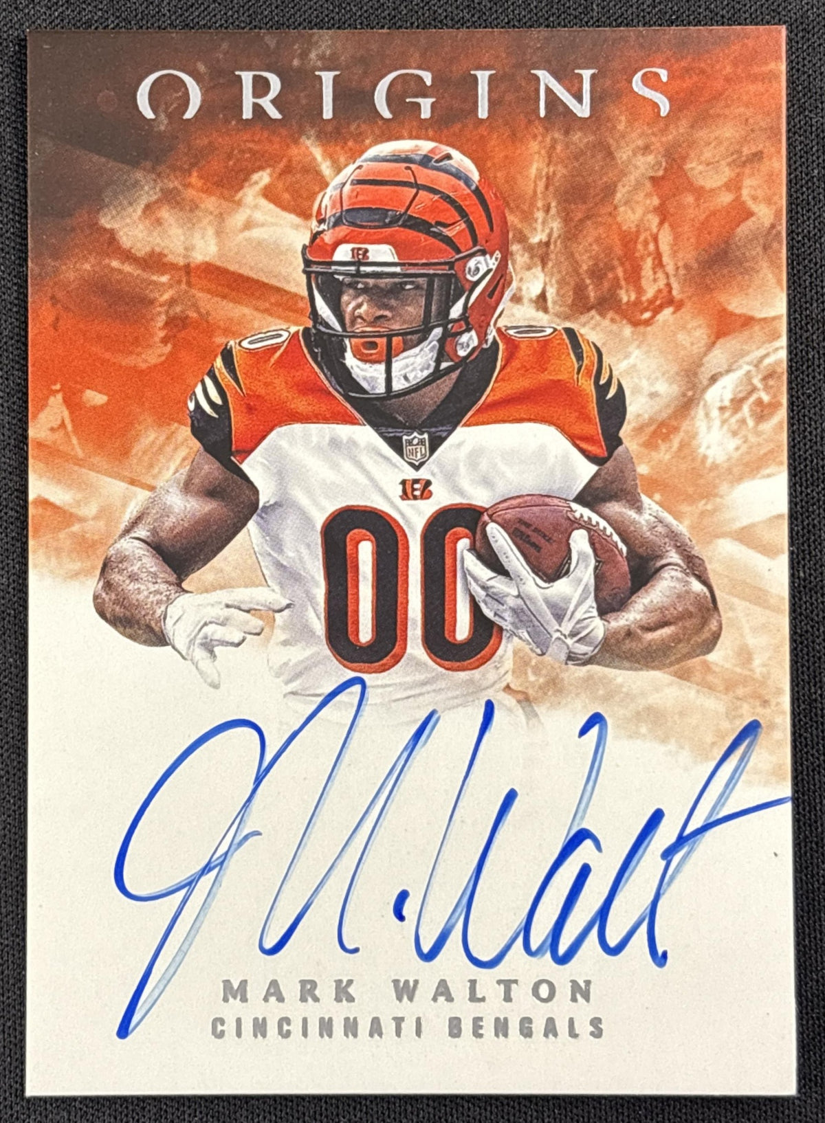 Mark Walton 2018 Panini Origins Rookie Auto Cincinnati Bengals
